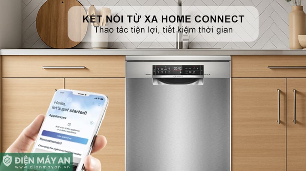 Máy rửa bát độc lập Bosch Serie 6 Sấy Zeolith SMS6ZCI01P